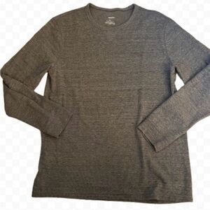 Sonoma Gray Heathered Long Sleeve Comfy Soft Cotton Crew Neck Sweatshirt Sz XL